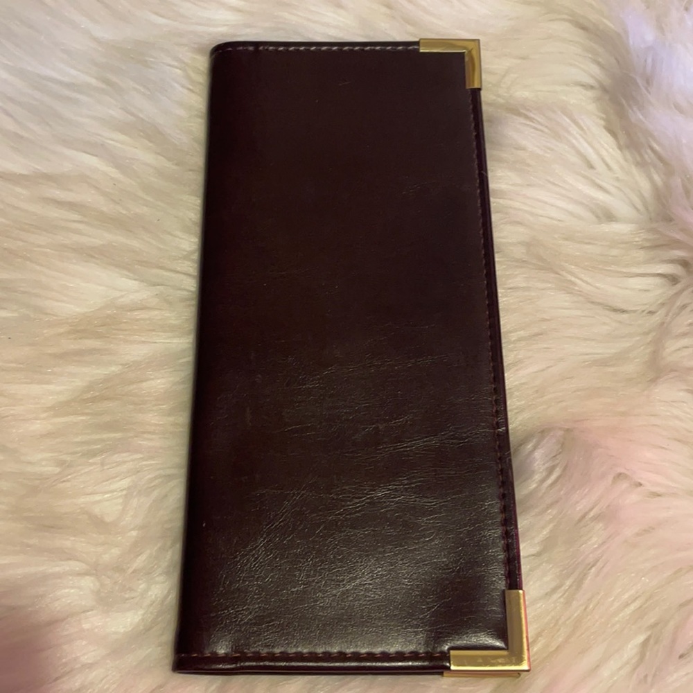 SAMSILL LEATHER BUSINESS CARDS WALLET
